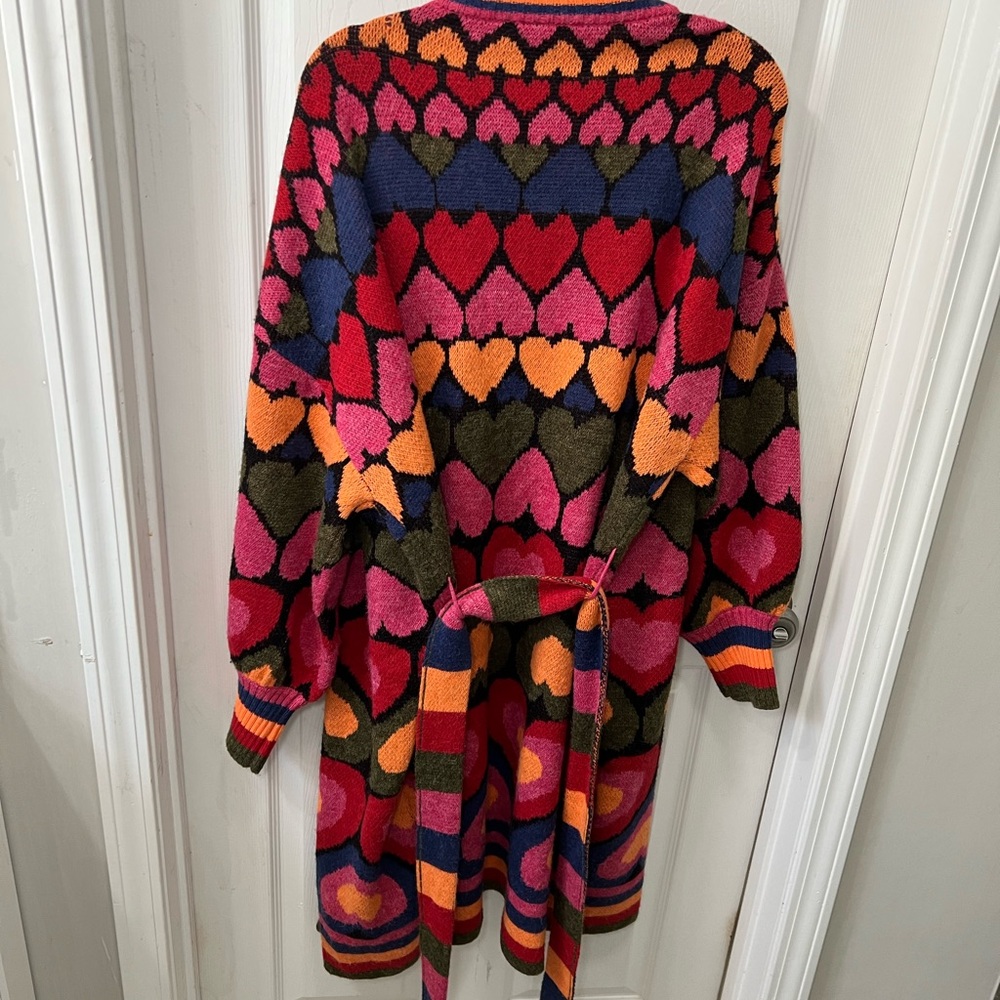 Farm Rio Full Of Hearts Midi Cardigan - Picture 8 of 12
